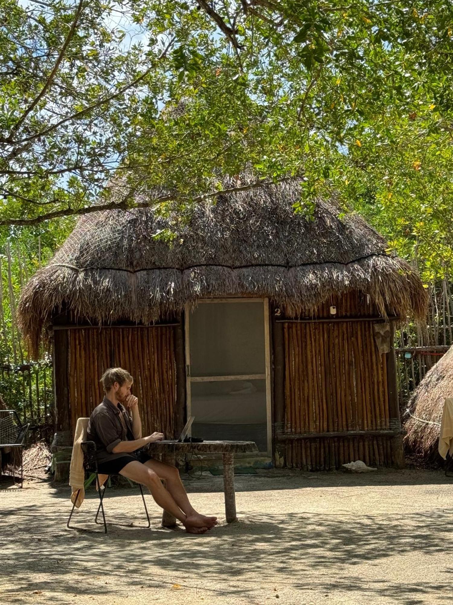 La Aldea Holbox Cabañas y Camping Exterior foto